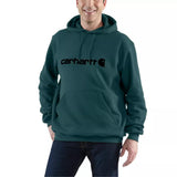 Ανδρικό Φούτερ Με Κουκούλα Loose Fit Midweight Logo Graphic Greenstone Carhartt 100074-GM1 – εικόνα 2