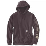 Ανδρικό Φούτερ Με Κουκούλα Loose Fit Midweight Logo Sleeve Graphic Dark Sepia Carhartt K288-BB3