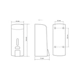 Bemeta Hotel Επαγγελματική Σαπουνοθήκη 300ml Γκρι Πλαστική 121209145 – εικόνα 2