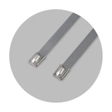 Δεματικά ανοξείδωτα με μπίλια 5mm (100τεμ) BENMAN 70880