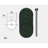 Δίσκοι Κοπής 22mm ΣΕΤ 10 ΤΕΜ PROXXON 28810 – εικόνα 2