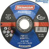 Δίσκος Κοπής Σιδήρου με κούρμπα Professional 115 BENMAN 74278 – εικόνα 2