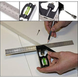 Γωνία Ρυθμιζόμενη Μεταλλική 300mm Με Ενσωματωμένο Αλφάδι Kreator KRT704200 – εικόνα 2