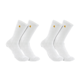 Κάλτσες Force™ Midweight Crew Sock 2 Τεμάχια Λευκές Carhartt SC2252-WHT