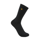 Κάλτσες Force™ Midweight Crew Sock 2 Τεμάχια Μαύρες Carhartt SC2252-BLK