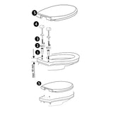Κάλυμμα λεκάνης Duroplast Κλασικό Bisk Dual Quick Release 07834 – εικόνα 3