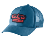 Καπέλο Rugged Flex™ Twill Mesh-Back Script Patch Cap Dark Tranquil Blue Carhartt 106738-HS0