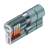 Κύλινδρος Πόρτας 30/30 κλειδί ασφαλείας D66PSN ABUS – εικόνα 3