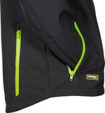 Κυνηγετικό Ελαστικό Softshell Jacket Klarbo Black/Lime Cofra – εικόνα 4