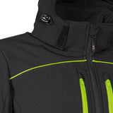 Κυνηγετικό Ελαστικό Softshell Jacket Klarbo Black/Lime Cofra – εικόνα 3