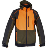 Κυνηγετικό Softshell Jacket Cofra Seewald clay brown/black/orange