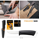 Μαχαίρι Γενικής Χρήσης Με Ακονιστήρι Fiskars Pro 1023617 – εικόνα 5