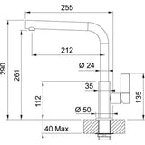 Μπαταρία Κουζίνας Μαύρη / Χρωμέ Ψηλή Maris Standard Franke 115.0392.356 – εικόνα 2
