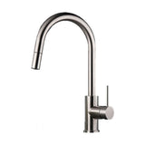 Μπαταρία Κουζίνας Ψηλή 702600-111 Inox Σατινέ Με Αποσπώμενο Ντους Ιταλίας Eurorama