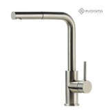 Μπαταρία Κουζίνας Ψηλή 702609-111 Inox Σατινέ Με Αποσπώμενο Ντους Ιταλίας Eurorama