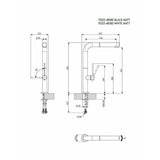 Μπαταρία Κουζίνας Ψηλή TOZO 48580-1451 Concrete Beton Μπεζ Ματ/Χρωμέ Με Αποσπώμενο Ντους Ιταλίας Armando Vicario – εικόνα 2