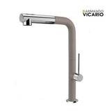 Μπαταρία Κουζίνας Ψηλή TOZO 48580-1451 Concrete Beton Μπεζ Ματ/Χρωμέ Με Αποσπώμενο Ντους Ιταλίας Armando Vicario