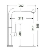 Μπαταρία Κουζίνας Ψηλή TOZO 48580-221 Μπρονζέ Antique Brass Με Αποσπώμενο Ντους Ιταλίας Armando Vicario – εικόνα 3