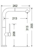Μπαταρία Κουζίνας Ψηλή TOZO 48580-410 Black Brushed Σατινέ Με Αποσπώμενο Ντους Ιταλίας Armando Vicario – εικόνα 2