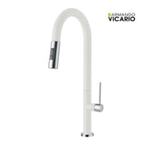 Μπαταρία Κουζίνας Ψηλή TOZO 48780-1301 Superwhite Λευκό Ματ Με Αποσπώμενο Ντους Ιταλίας Armando Vicario