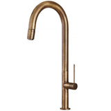 Μπαταρία Κουζίνας Ψηλή TOZO 48780-221 Μπρονζέ Antique Brass Με Αποσπώμενο Ντους Ιταλίας Armando Vicario