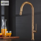 Μπαταρία Κουζίνας Ψηλή TOZO 48780-221 Μπρονζέ Antique Brass Με Αποσπώμενο Ντους Ιταλίας Armando Vicario – εικόνα 2