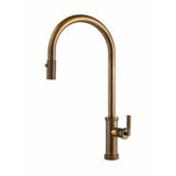 Μπαταρία Κουζίνας Ψηλή Urban 400702-225 Μπρονζέ Natural Brass Σατινέ Με Αποσπώμενο Ντους Ιταλίας Armando Vicario