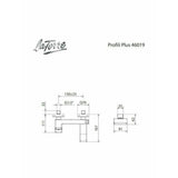 Μπαταρία Μπάνιου Λουτρού PROFILI Plus Χρωμέ 200-46019-100 Ιταλίας La Torre – εικόνα 2