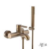 Μπαταρία Μπάνιου Λουτρού Tech Inox Μπρονζέ Brushed 200-12019-221 Ιταλίας La Torre