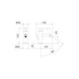 Μπαταρία Μπιντέ Tech Χρωμέ 200-12017-100 Ιταλίας La Torre – εικόνα 2