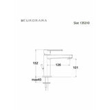 Μπαταρία Νιπτήρα Slot Χρωμέ Eurorama 135310 – εικόνα 3
