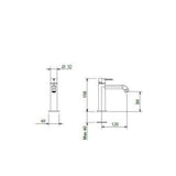 Μπαταρία Νιπτήρος Elle Rose Gold Brushed 200-35004-811 Ιταλίας La Torre – εικόνα 2