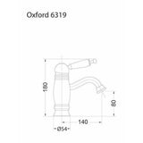 Μπαταρία Νιπτήρος Oxford Χρωμέ 201-6319-100 Ιταλίας Bugnatese – εικόνα 2