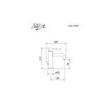 Μπαταρία Νιπτήρος Tech Bronze Brushed 200-12007-221 Ιταλίας La Torre – εικόνα 2