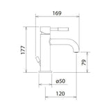 Μπαταρία Νιπτήρος Tech Χρωμέ 200-12007-100 La Torre – εικόνα 2