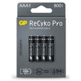 Μπαταρίες Επαναφορτιζόμενες AAA Recyko Pro 850mAh 4τμχ 501301.0012 GP