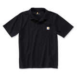 Μπλουζά Ανδρική Polo Κοντομάνικη Midweight Pocket Black Μαύρη Carhartt K570-BLK – εικόνα 2