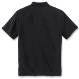Μπλουζά Ανδρική Polo Κοντομάνικη Midweight Pocket Μαύρο Carhartt 106685-BLK – εικόνα 3