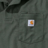 Μπλουζά Ανδρική Polo Κοντομάνικη Midweight Pocket Mos Green Πράσινη Carhartt K570-MOS – εικόνα 3