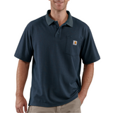 Μπλουζά Ανδρική Polo Κοντομάνικη Midweight Pocket Navy Carhartt 106685-NVY