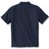 Μπλουζά Ανδρική Polo Κοντομάνικη Midweight Pocket Navy Carhartt 106685-NVY – εικόνα 3
