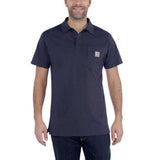 Μπλουζά Ανδρική Polo Κοντομάνικη Midweight Pocket Navy Σκούρο Μπλε Carhartt K570-NVY – εικόνα 2