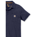 Μπλουζά Ανδρική Polo Κοντομάνικη Midweight Pocket Navy Σκούρο Μπλε Carhartt K570-NVY – εικόνα 3