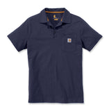 Μπλουζά Ανδρική Polo Κοντομάνικη Midweight Pocket Navy Σκούρο Μπλε Carhartt K570-NVY