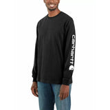 Μπλούζα Μακρυμάνικη Ανδρική Sleeve Logo Graphic Μαύρη CARHARTT EK231-BLK – εικόνα 3