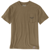 Μπλουζάκι Ανδρικό Irvine Relaxed Hardwork Eagle T-Shirt Carhartt 107777-GR8 – εικόνα 2