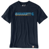 Μπλουζάκι Ανδρικό Irvine Relaxed Layered Logo T-Shirt Navy Carhartt 107318-I26 – εικόνα 2