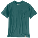 Μπλουζάκι Ανδρικό Irvine Relaxed Work T-Shirt Transformative Teal Carhartt 107317-GO3 – εικόνα 2