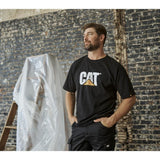Μπλουζάκι Ανδρικό Κοντομάνικο T-Shirt TM Logo Μαύρο CAT 1510305-016 – εικόνα 2