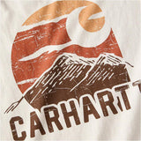 Μπλουζάκι Ανδρικό Μακρυμάνικο Relaxed Fit Heavyweight Mountain Graphic Malt Carhartt 107260-W03 – εικόνα 5
